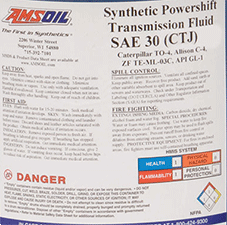 SAE 30 Transmission Fluid SAE30 synthetic powershift transmission fluid