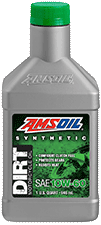 Amsoil 10W-60 synthetic dirt bike oil